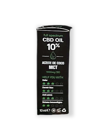 Aceite CBD 10 % full spectrum con MCT 10 ml | CBD Green 420