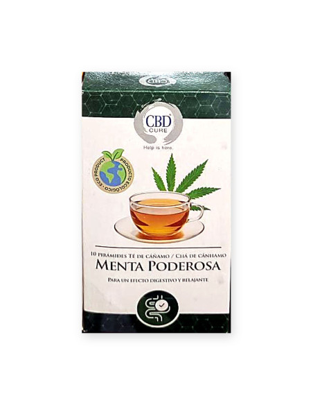 Hemp tea Mighty Mint 10 pyramids · CBD Cure | CBD Green 420