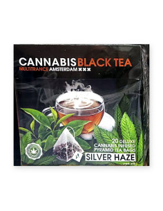 Cannabis Black Tea Silver Haze 20 deluxe pyramids · Multit | CBD Green 420