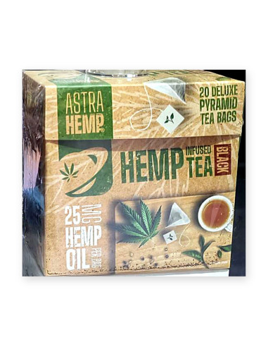 Hemp Infused Tea Black 20 pyramids · Astra Hemp | CBD Green 420