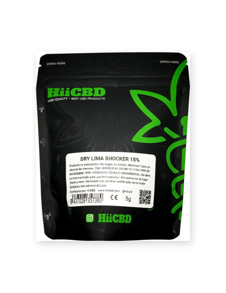 Hash CBD Dry Lima Shocker 15 % 5 g HiiCBD | CBD Green 420