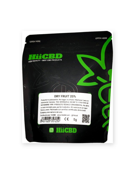 Hash CBD Dry Fruit 25 % 5 g HiiCBD | CBD Green 420