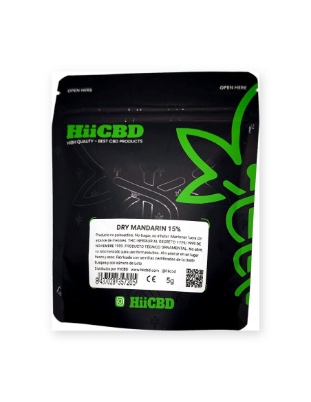 Hash CBD Dry Mandarin 15 % 5 g HiiCBD | CBD Green 420