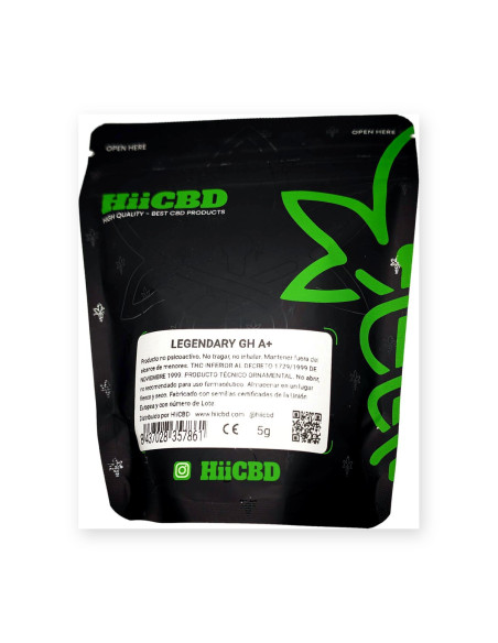 Legendary GH A+ CBD Flower 5 g HiiCBD | CBD Green 420