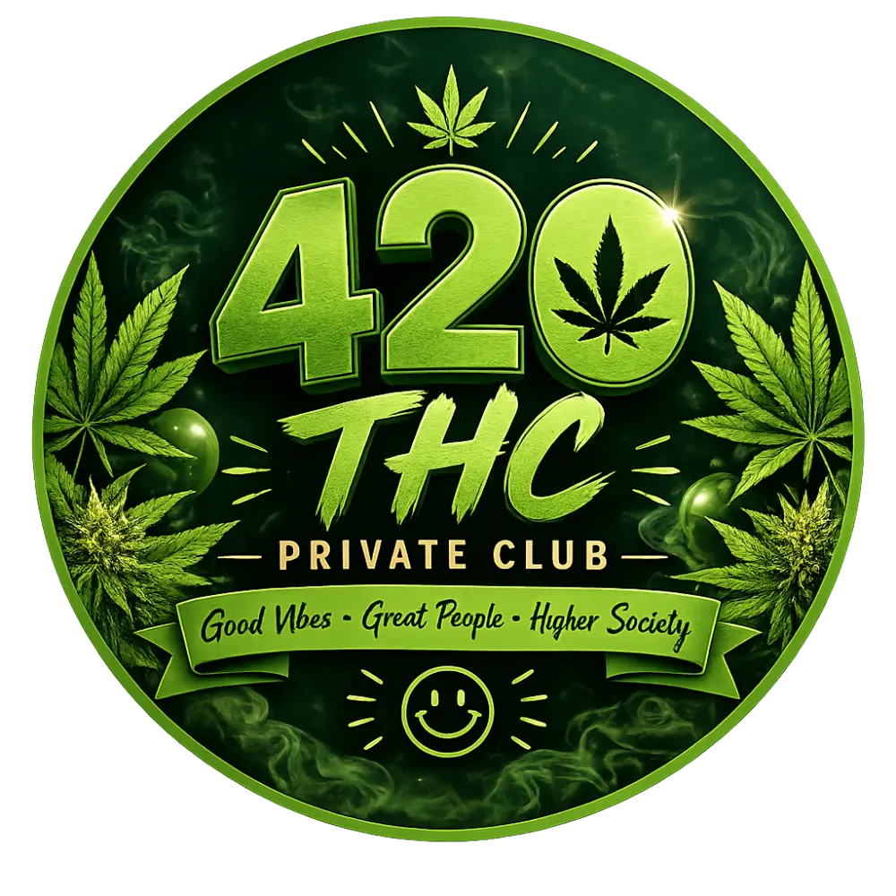 Logo de 420 THC Green Private Club, club social cannábico en Torremolinos